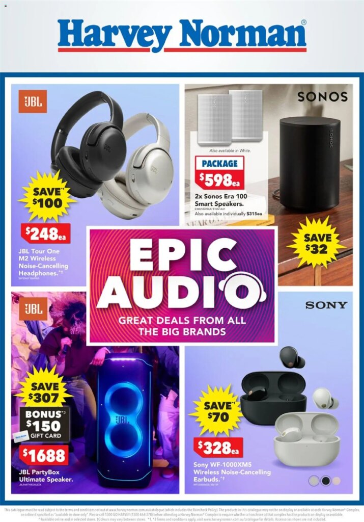 Harvey Norman Epic Audio Specials: May 14 2026 Exclusive Offers!