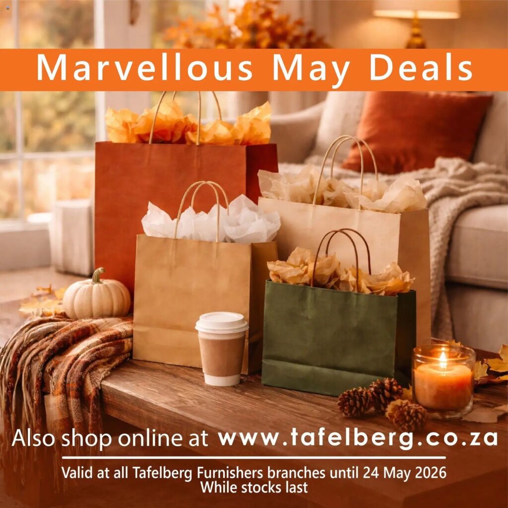 Grab Tafelberg Furnishers Specials Now – 14 May 2026 Savings Await!
