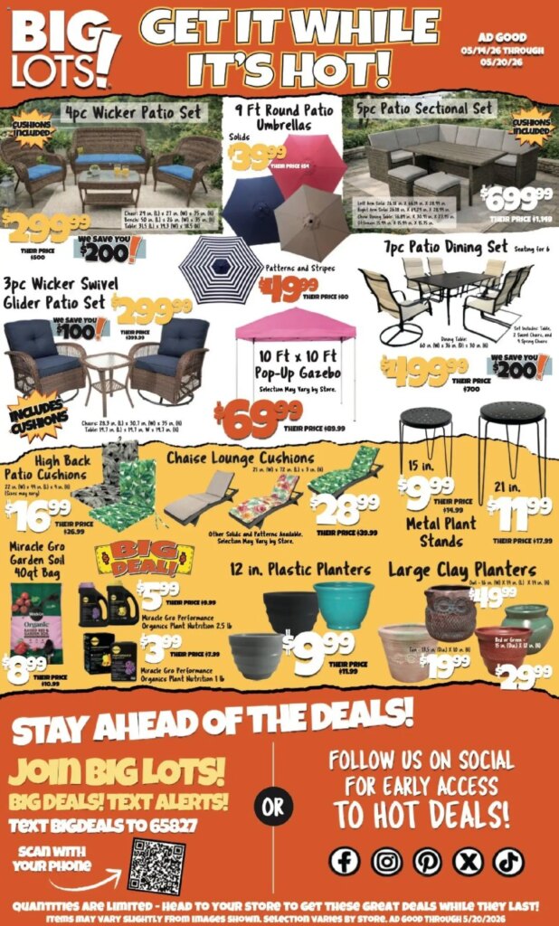 Big Lots Weekly Ad This Week: Unbeatable Offers May 15 to May 20 2026!