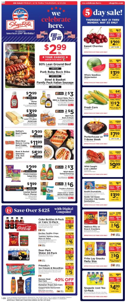 ShopRite Weekly Ad This Week May 15 to May 21 2026 – Hot Savings Await!
