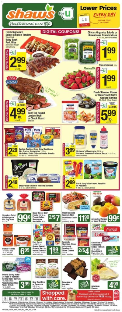 Shaw’s Weekly Ad This Week: Amazing Deals May 15 to May 21 2026!