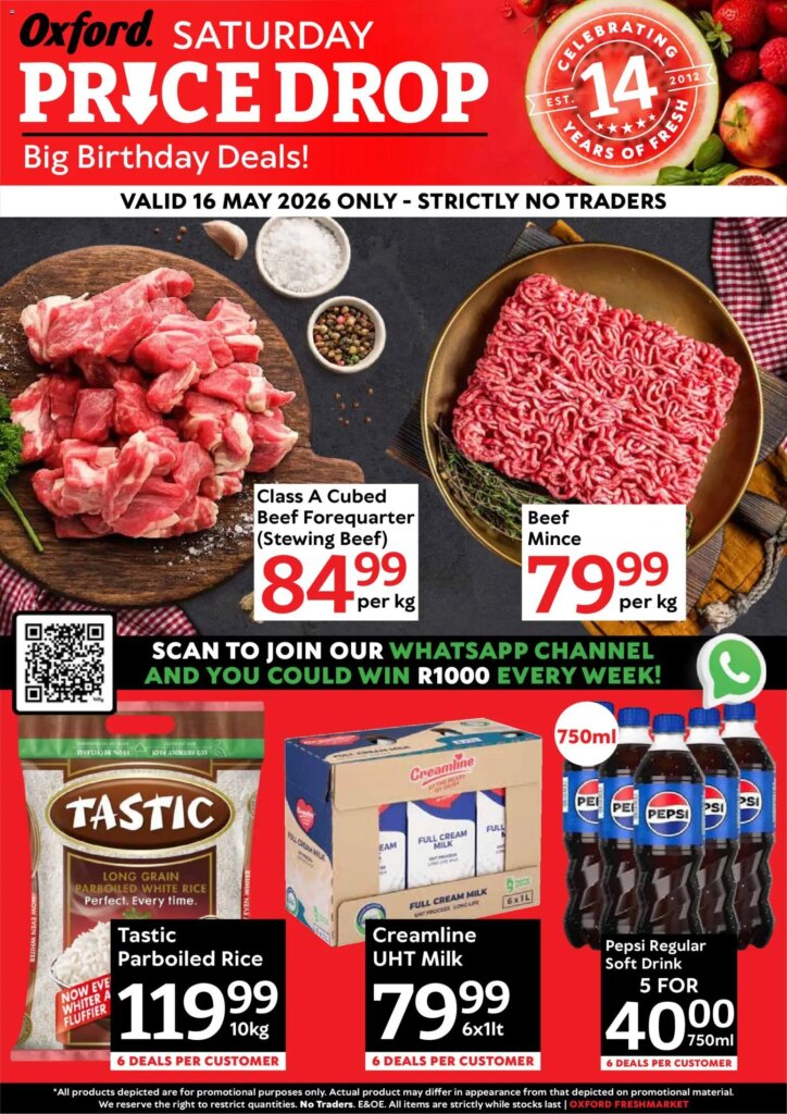 Massive Savings at Oxford Freshmarket Price Drop – 16 May 2026 Special This Week!