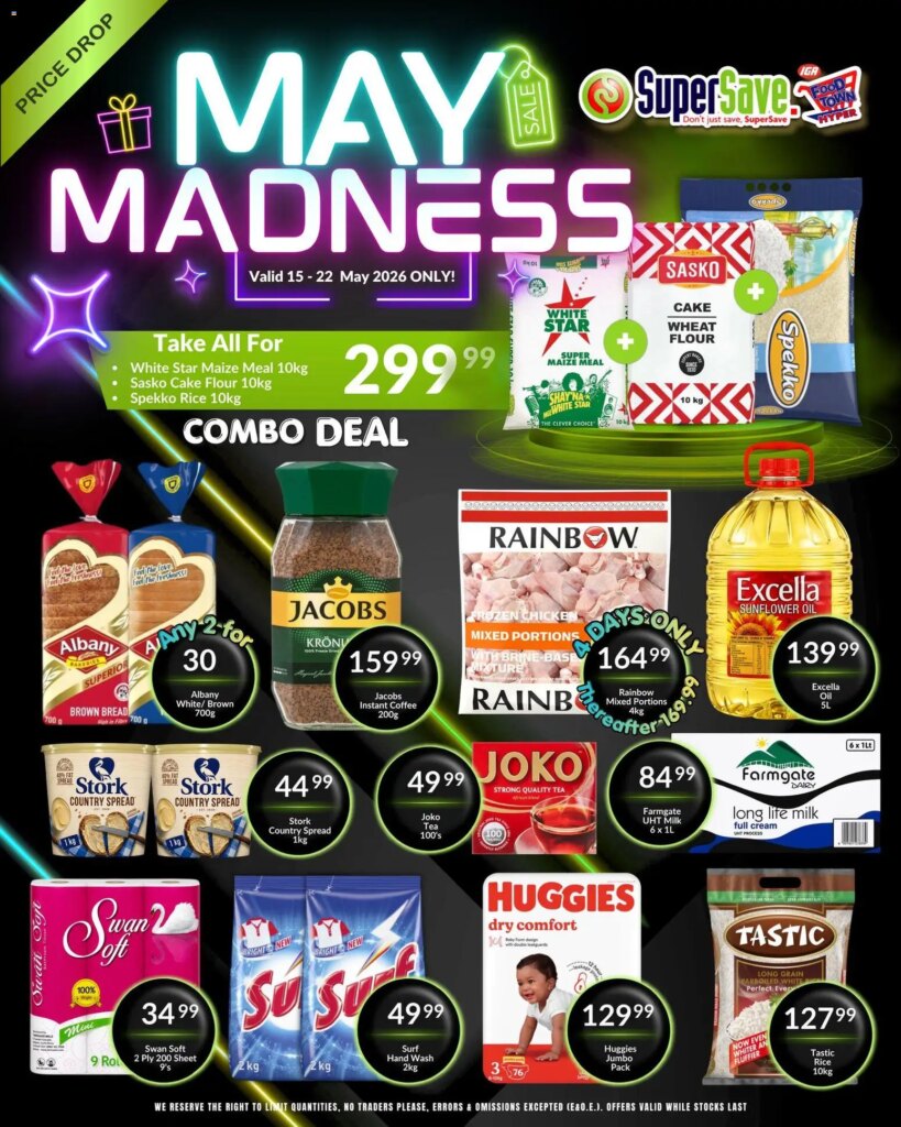Massive Savings at Super Save Specials This Week - 15 May 2026 Only! 6 Massive Savings at Super Save Specials This Week – 15 May 2026 Only!