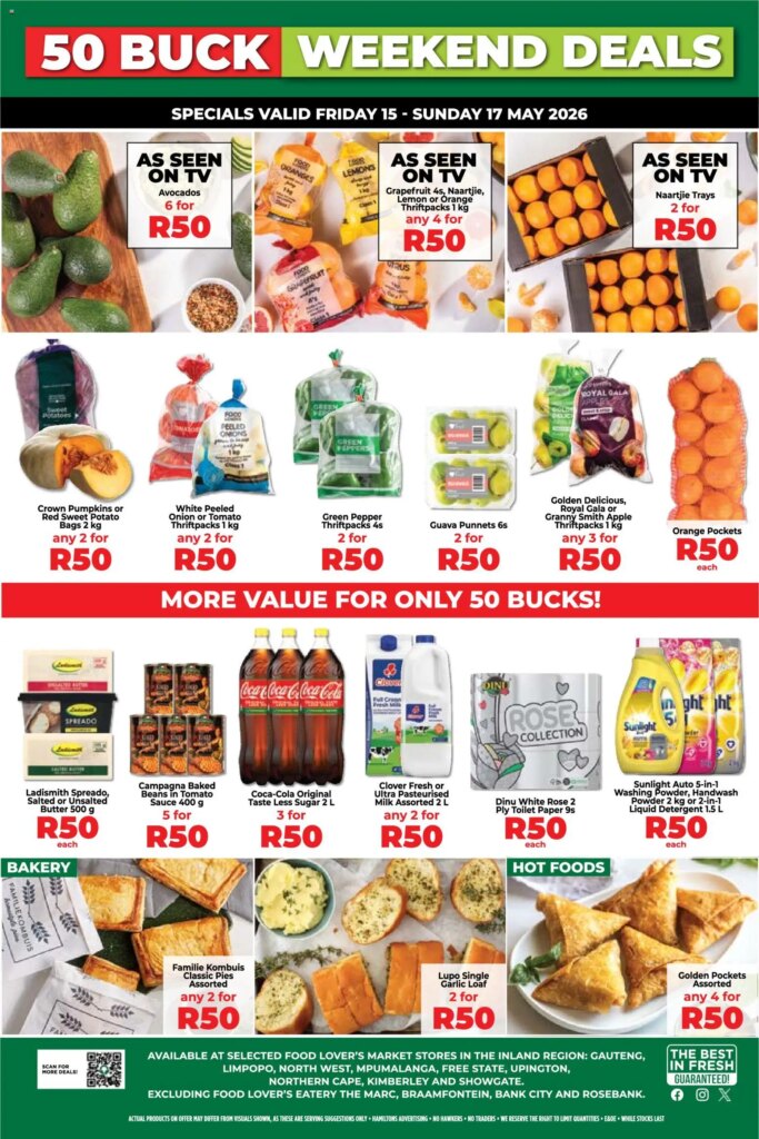 Food Lover's Market Inland Provinces - 50 Buck Weekend Specials This Week 15 May 2026 7 Food Lover’s Market Inland Provinces – 50 Buck Weekend Specials This Week 15 May 2026