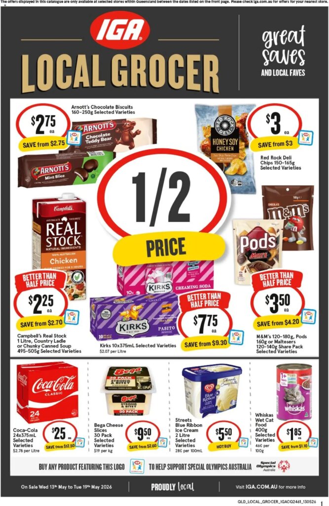 IGA Local Grocer QLD Catalogue This Week: May 13 2026 Specials & Deals