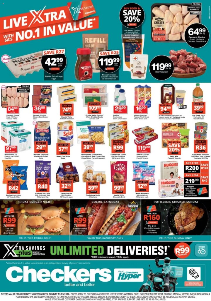 Xtra Savings at Checkers - Western Cape: Special This Week 15 May 2026! 2 Xtra Savings at Checkers – Western Cape: Special This Week 15 May 2026!