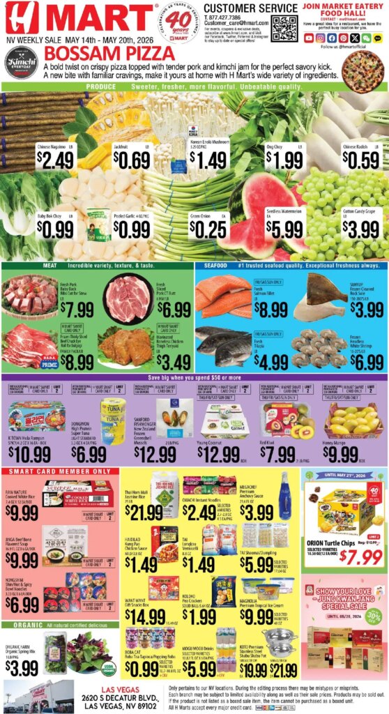 Hmart ENGLISH Nevada Flyer: Exciting Offers May 14 to May 20 2026!