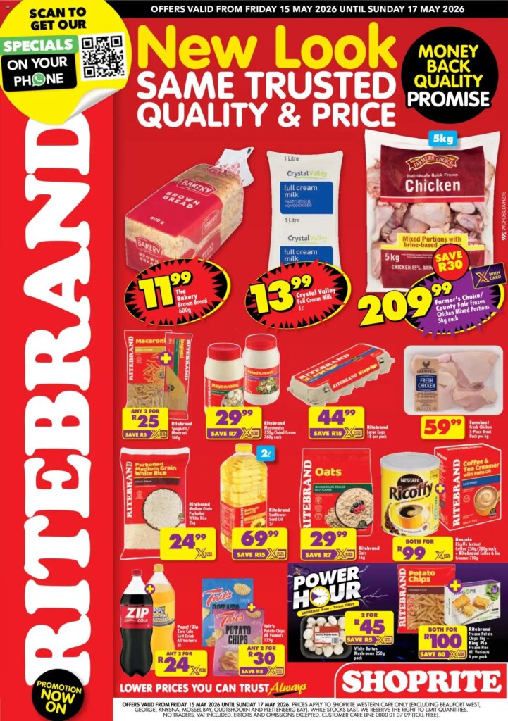 Shoprite – Western Cape – Ritebrand Savings Extra: Specials This Week, 15 May 2026
