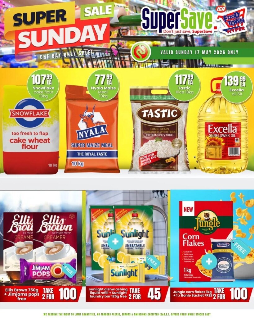 Unmissable Savings This Week at Super Save Sunday Savings – 17 May 2026!