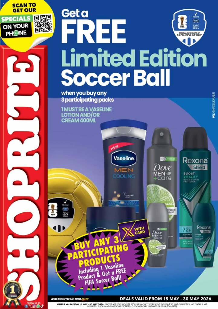 Shoprite – Gauteng Personal Care Specials, Valid from 15 May 2026!