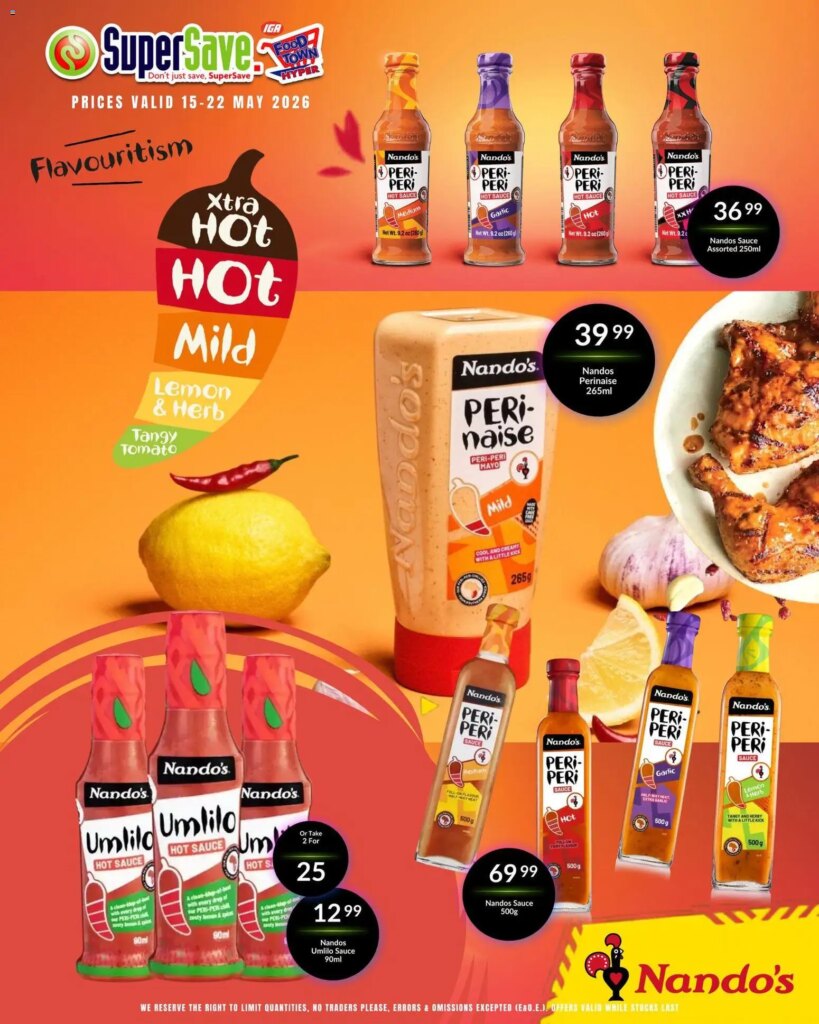 Super Save Nando’s favourites: Specials This Week from 15 May 2026! 10 Super Save Nando’s favourites: Specials This Week from 15 May 2026!