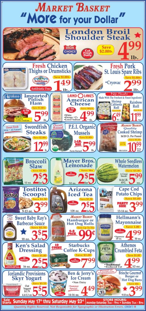 Market Basket Ad This Week: Unbeatable Deals May 17 to May 23 2026