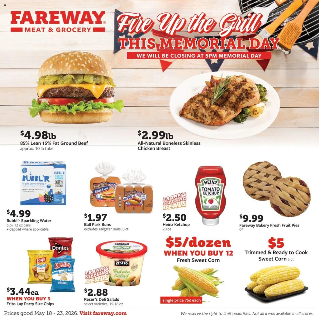 Fareway Weekly Ad This Week: May 18 to May 23 2026 Savings Await!