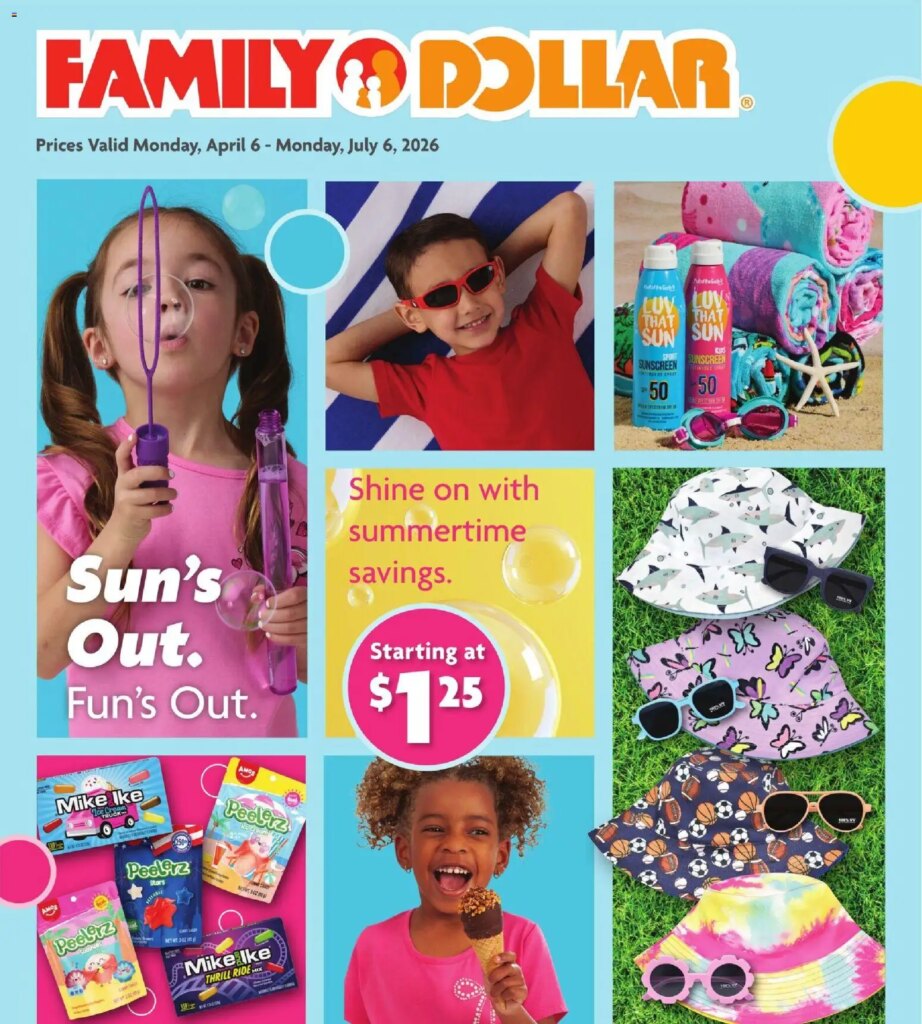 Family Dollar Spring/Summer Book Specials April 6 to July 6 2026 This Week