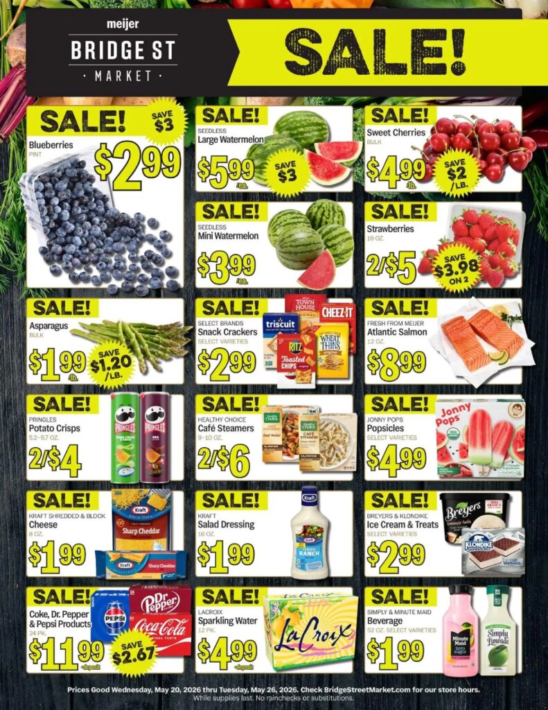 Meijer Bridge Street Market Specials This Week: May 20 to May 26 2026