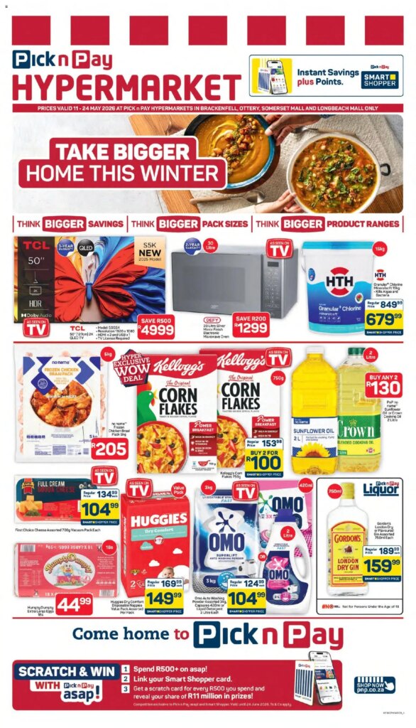 Incredible Deals at Pick n Pay Western Cape – Hypermarket Specials 11 May 2026!