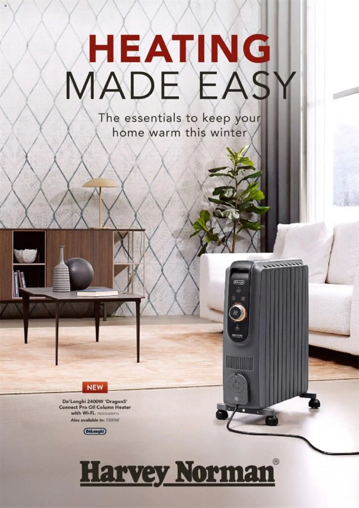 Hot Offers: Harvey Norman Heating Made Easy Specials April 21 2026