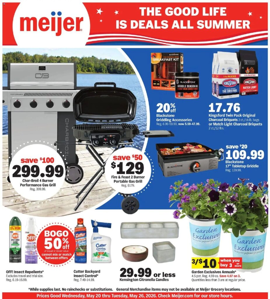 Meijer Summer Savings: Hot Deals From May 20 to May 26 2026 This Week