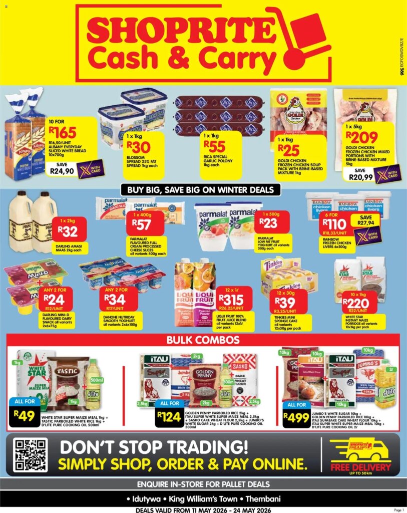 Shoprite - Eastern Cape - Cash & Carry Winter Deals from 11 May 2026 – Specials This Week! 8 Shoprite – Eastern Cape – Cash & Carry Winter Deals from 11 May 2026 – Specials This Week!