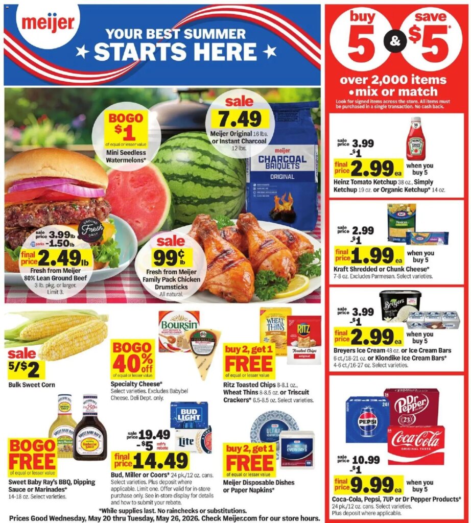 Meijer Weekly Ad This Week: Top Deals from May 20 to May 26 2026