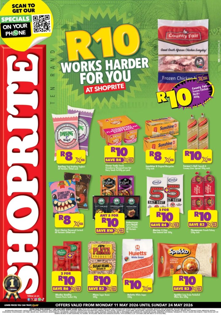 Shoprite - Eastern Cape - R10 Low Price Bonanza: Special This Week - 11 May 2026 1 Shoprite – Eastern Cape – R10 Low Price Bonanza: Special This Week – 11 May 2026