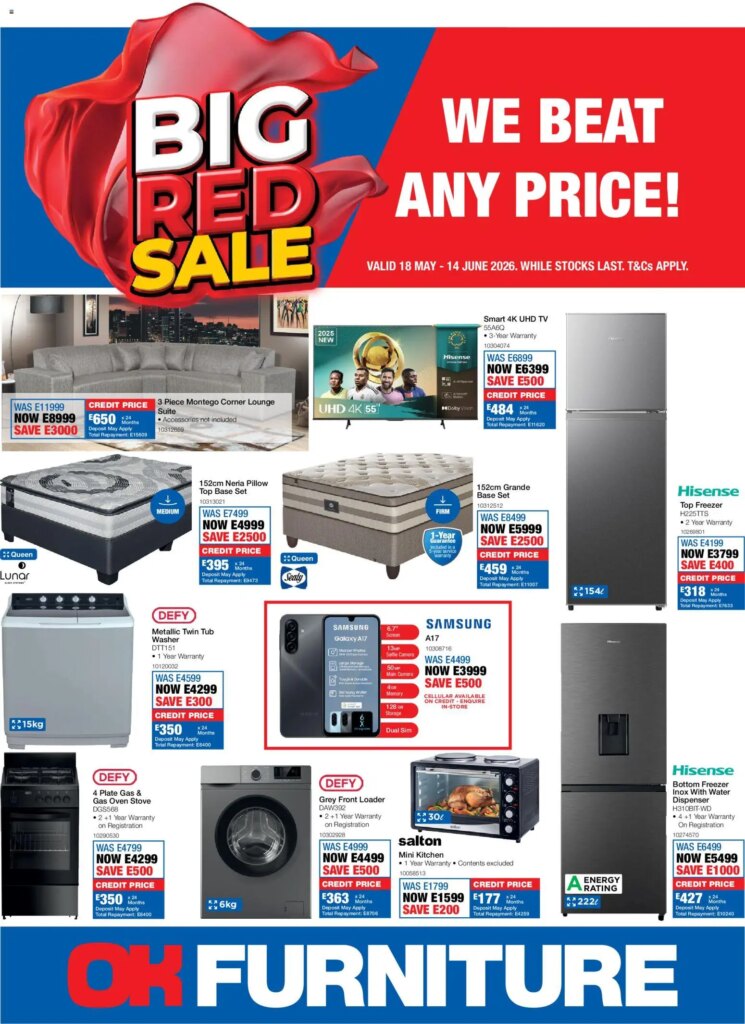 Get Ready for OK Furniture Catalogue Eswatini Specials on 18 May 2026!
