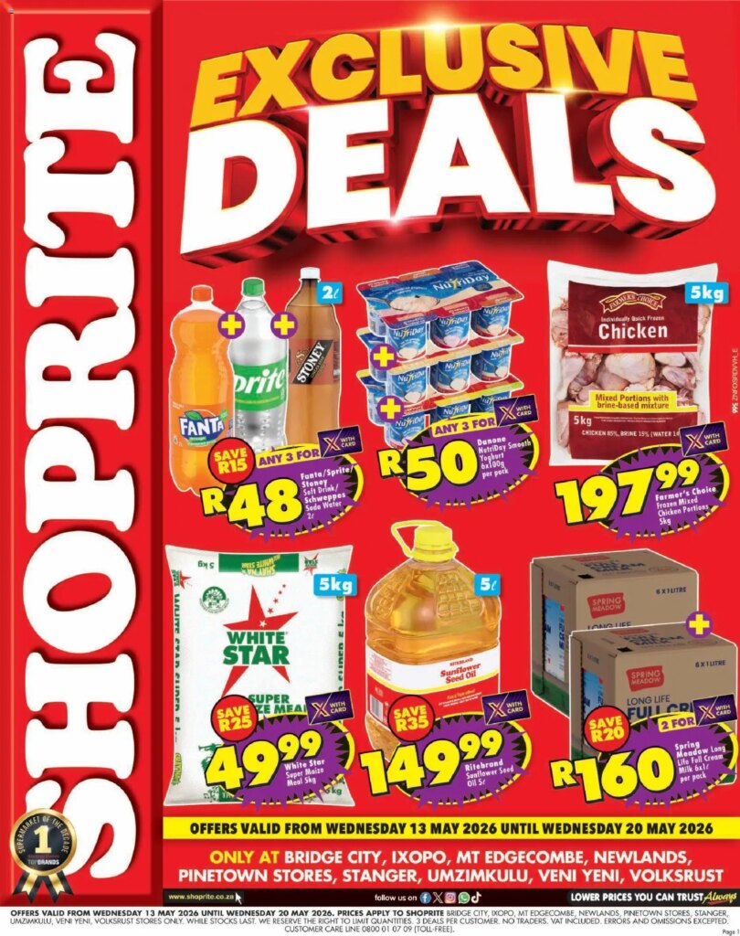 Shoprite – Kwazulu-Natal – Ritebrand Savings Exclusive: Specials This Week 13 May 2026