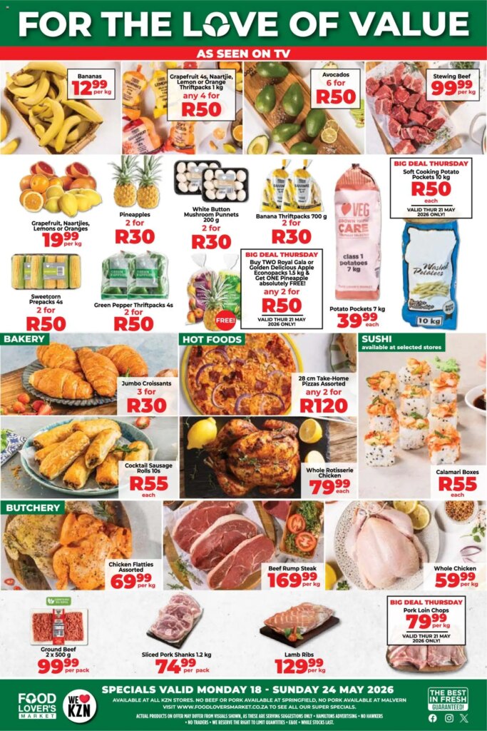 Food Lover’s Market KwaZulu-Natal – Specials This Week 18 May 2026