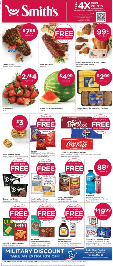 Smith’s Weekly Ad This Week: Unmissable Offers May 20 to May 26 2026