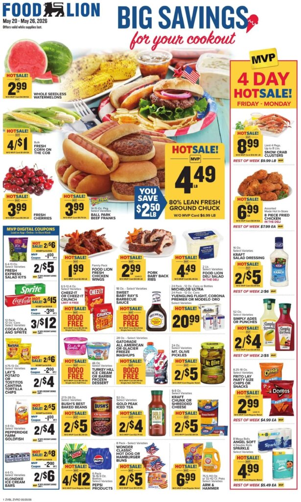 Food Lion Weekly Ad This Week: Amazing Offers May 20 to May 26 2026