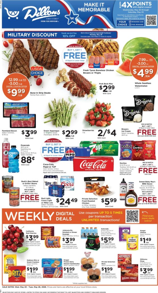Dillons Weekly Ad This Week: May 20 to May 26 2026 Savings Await!
