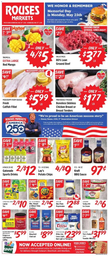 Rouses Weekly Ad This Week: Amazing Offers May 20 to May 27 2026!