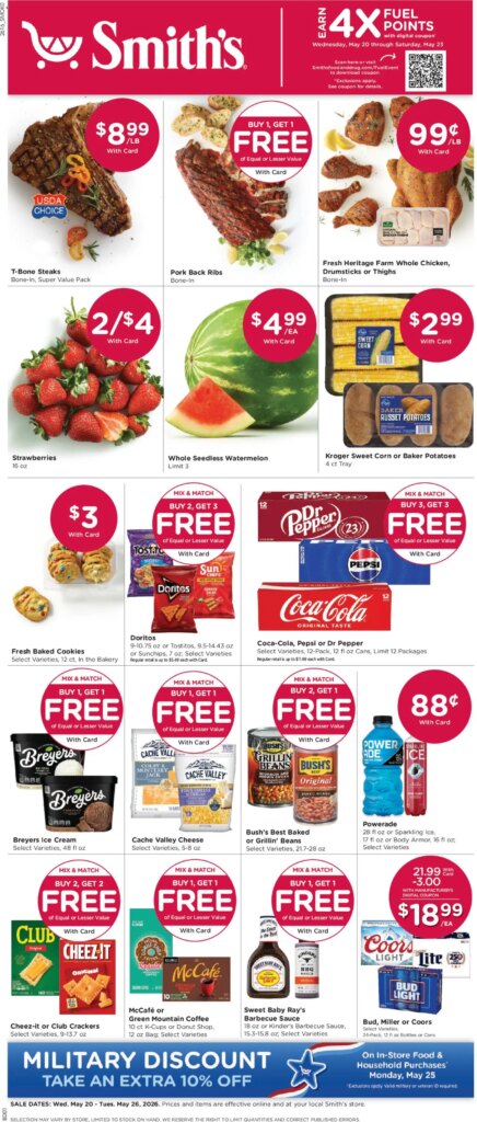 Smith’s Weekly Ad This Week: Must-See Deals May 20 to May 26 2026