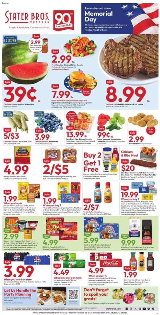Stater Bros Weekly Ad This Week: May 20 to May 26 2026 Savings Await!