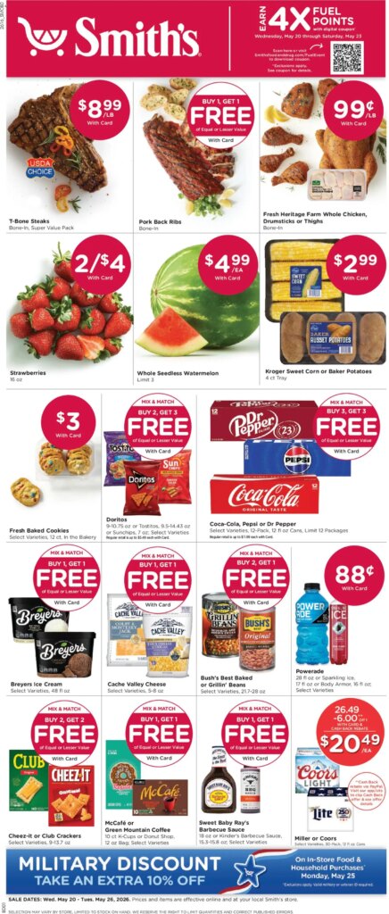 Smith’s Weekly Ad This Week – Amazing Offers May 20 to May 26 2026