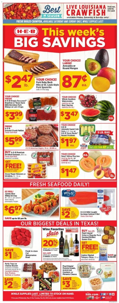 H-E-B Weekly Ad This Week May 20 to May 26 2026 – Unmissable Savings Inside!