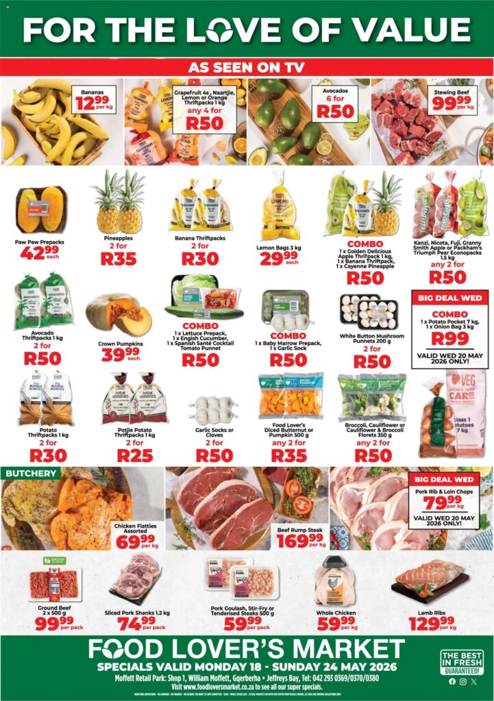 Food Lover’s Market Eastern Cape – Specials This Week from 18 May 2026