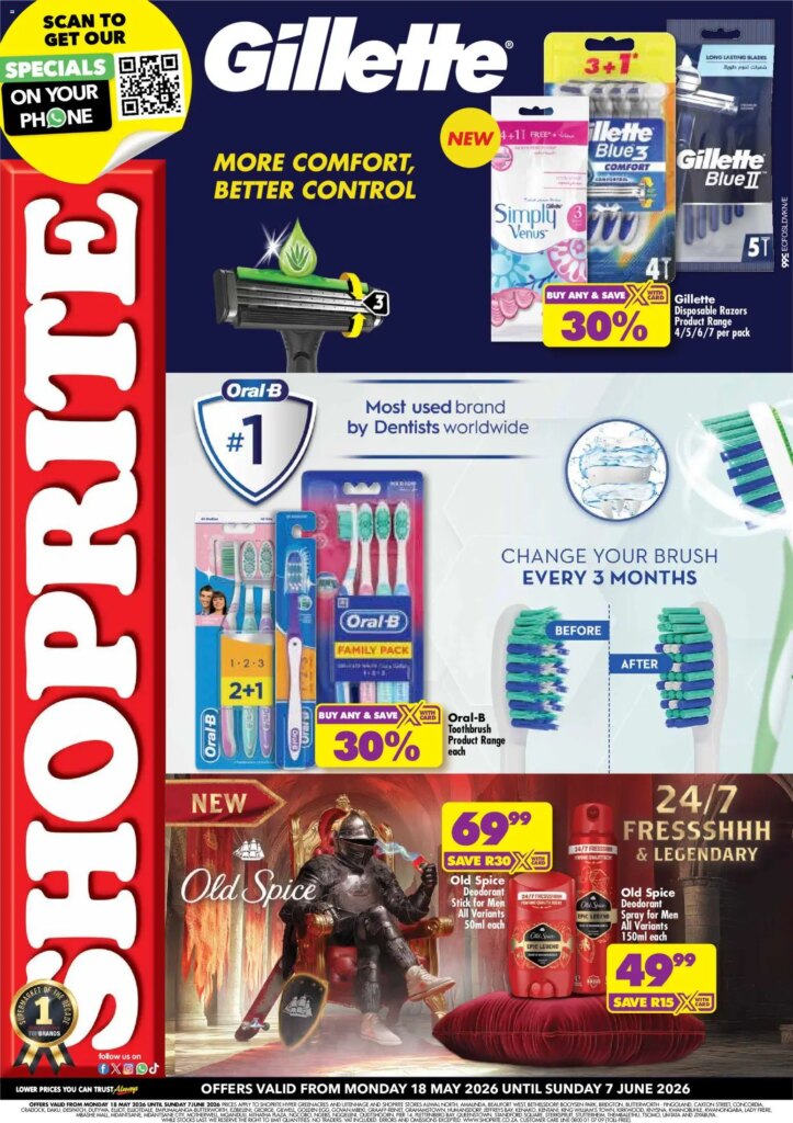 Shoprite – Eastern Cape Personal Care Essentials Special This Week – 18 May 2026