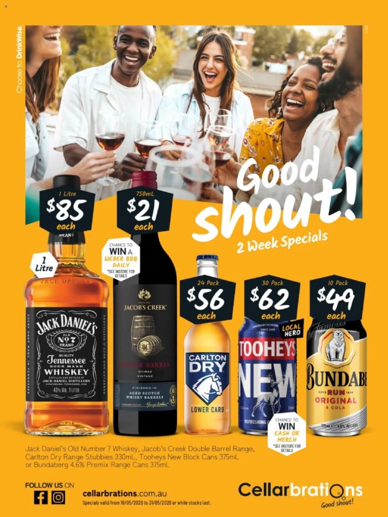 Cellarbrations Catalogue This Week: May 18 Great Deals and Specials!
