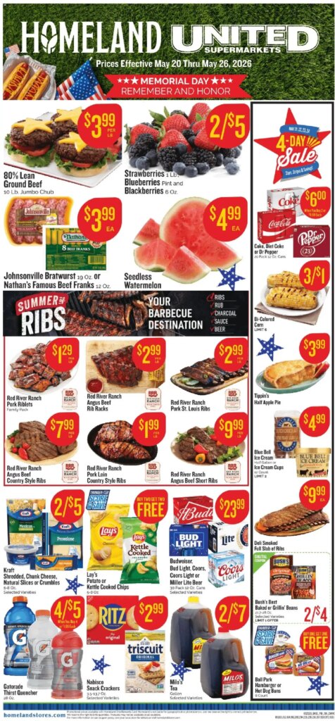 Homeland Weekly Ad This Week: Unmissable Deals May 20 to May 26 2026