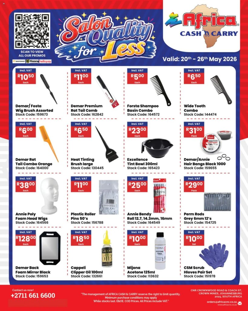 Unmissable Deals at Africa Cash & Carry Wednesday Promo – 20 May 2026 Special This Week!