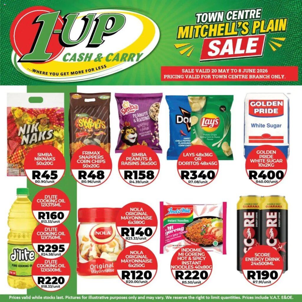 1UP Cash & Carry Town Centre Specials: Hot Savings from 20 May 2026!