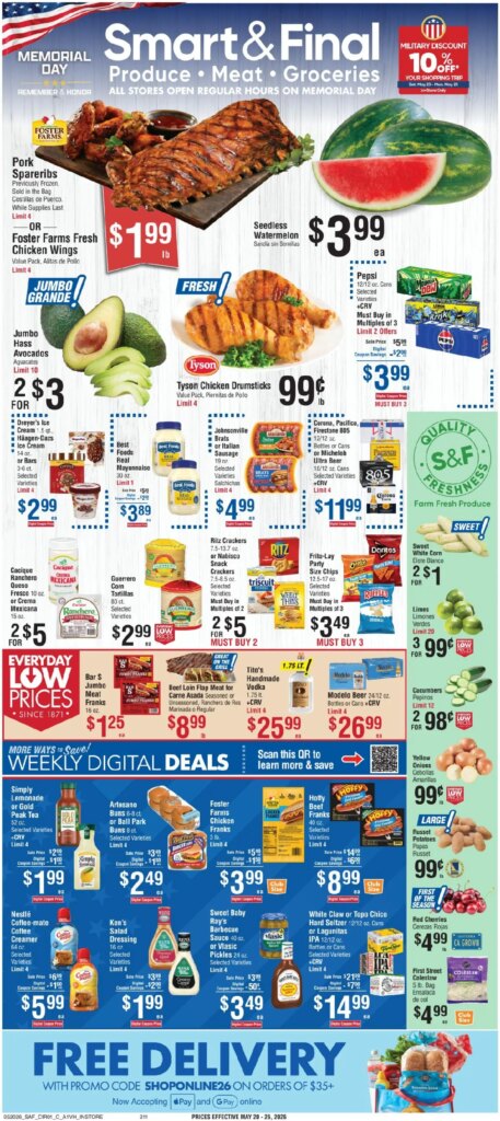 Smart & Final Weekly Ad This Week May 20 to May 21 2026 – Exciting Offers!