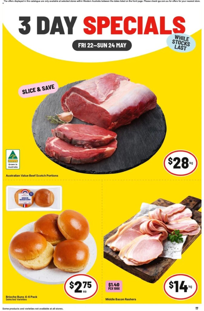 IGA 3 Day Specials - WA Medium Metro: Exciting Deals from May 22 2026! 10 IGA 3 Day Specials – WA Medium Metro: Exciting Deals from May 22 2026!