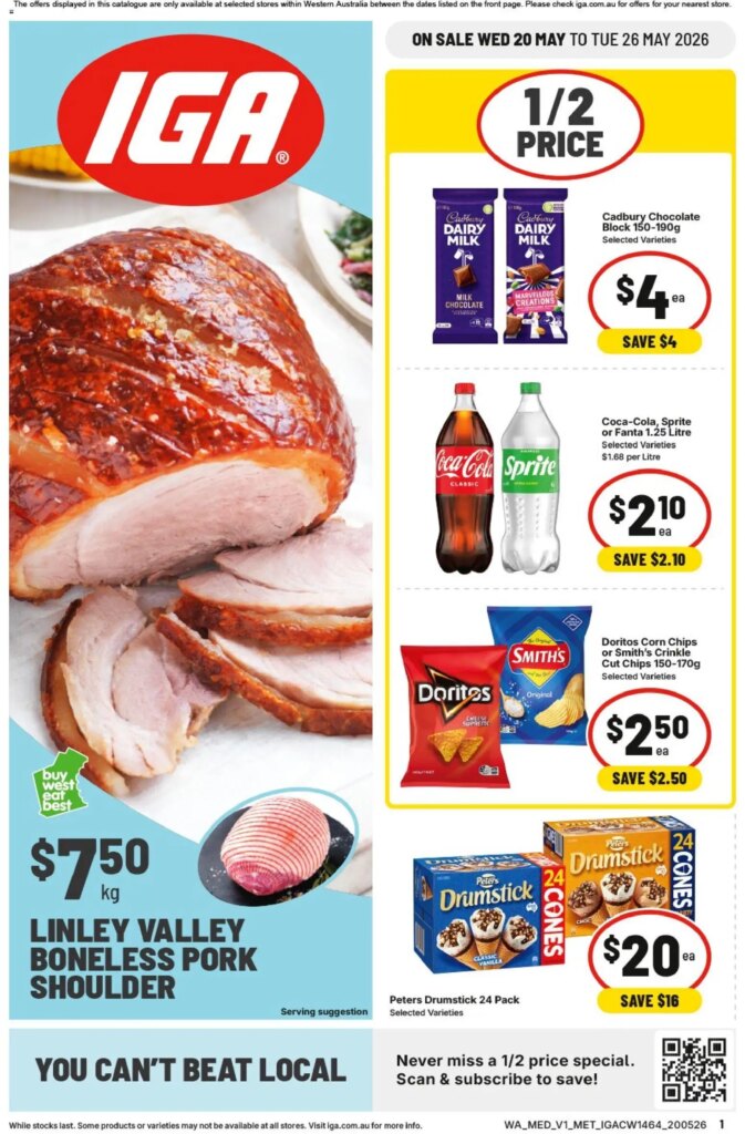 IGA Catalogue WA Medium Metro: Amazing Deals Starting May 20 2026! 9 IGA Catalogue WA Medium Metro: Amazing Deals Starting May 20 2026!