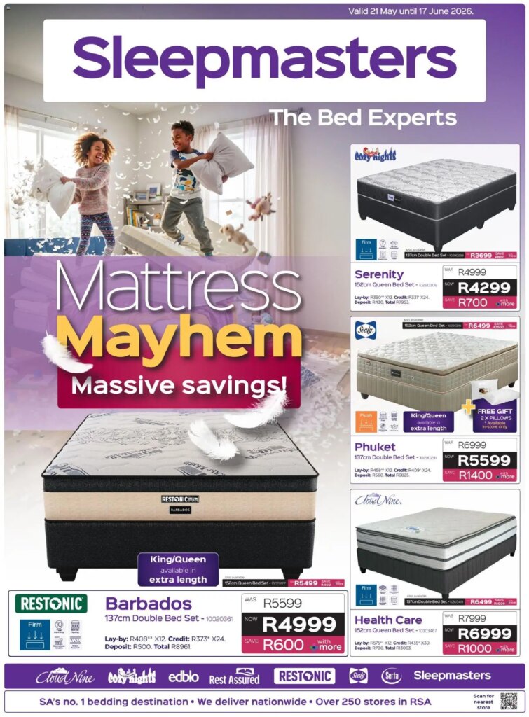 Limited Time Sleepmasters Specials from 21 May 2026 – Special This Week! 1 Limited Time Sleepmasters Specials from 21 May 2026 – Special This Week!