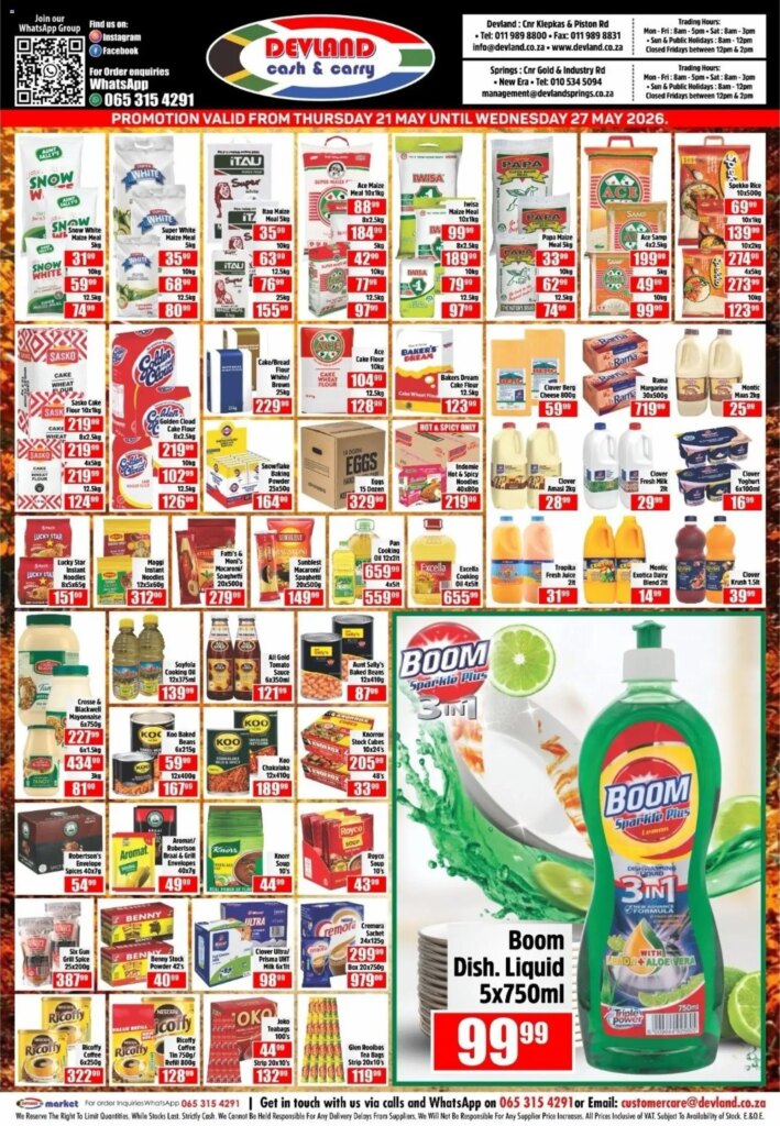 Unbeatable Deals at Devland Specials – 21 May 2026 Only!