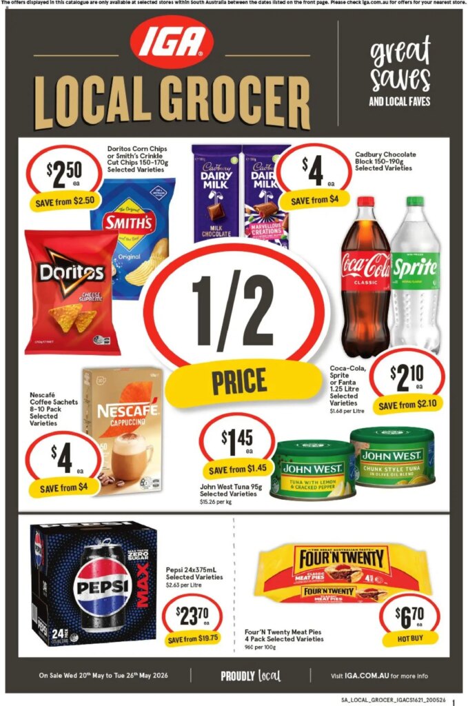 IGA Local Grocer SA Catalogue This Week - May 20 2026 Deals & Specials! 8 IGA Local Grocer SA Catalogue This Week – May 20 2026 Deals & Specials!