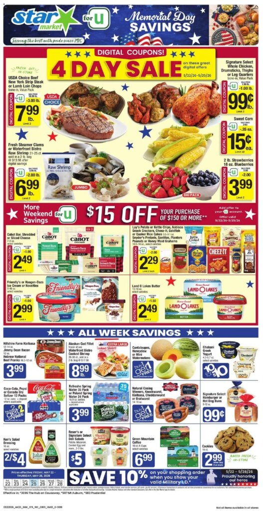 Star Market Weekly Ad This Week: Amazing Offers May 22 to May 28 2026