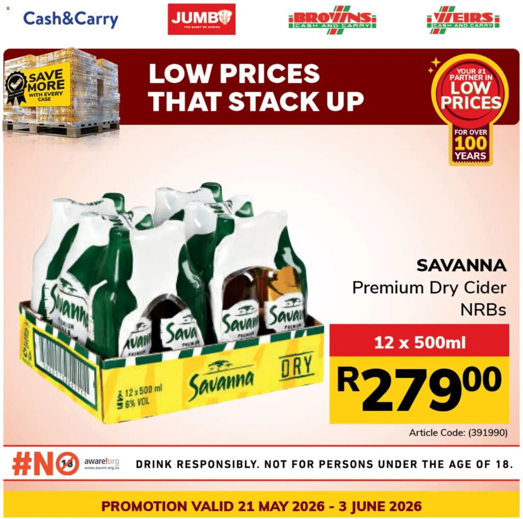 Jumbo Month-end Liquor Specials: Unmissable Offers from 21 May 2026! 4 Jumbo Month-end Liquor Specials: Unmissable Offers from 21 May 2026!